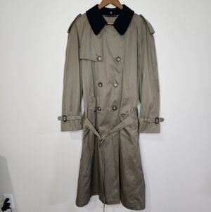 Lauren Ralph Lauren Taupe Trench Coat 42 R Removable Liner And Collar